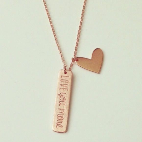 LuckyMia Jewelry - ❤️I love you more Bar Necklace❤️ Rose Gold